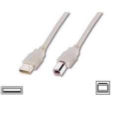 Logilink Kabelis Logilink  USB 2.0 connection cable  USB A male, USB B male, 3 m, Black