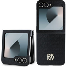 Dkny Atveramie maciņi DKNY - DKNY PU Leather Repeat Pattern Stack Logo Case for Samsung Galaxy Z Flip 6 Black