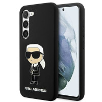 Karl Lagerfeld Aizmugurējais vāciņš Karl Lagerfeld Samsung Galaxy S23 hardcase Silicone Ikonik S911 Black