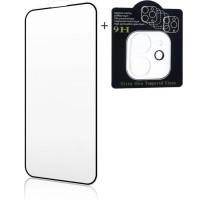 Ilike Aizsargstikls iLike Apple iPhone 13 X2 Super Set 2.5D Edge Full face Tempered Glass + Camera Glass