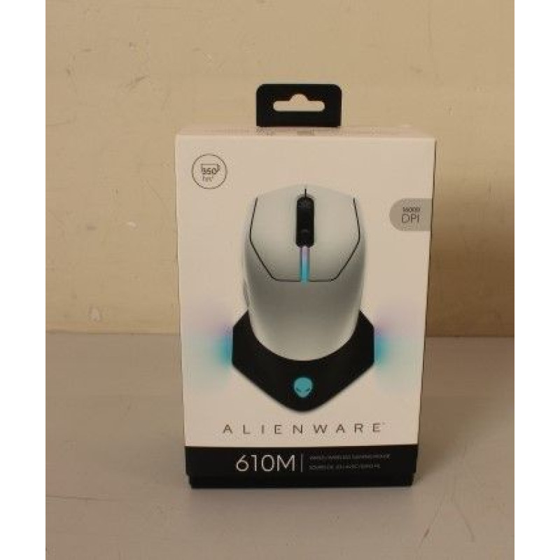 Dell Datora pele Dell  SALE OUT.  Mouse Alienware 610M Wired / Wireless Gaming Mouse - AW610M (Lunar Light), UNPACKED, USED, SCRATCHED ON BACK |  | Alienware | AW610M | Wireless wired optical | Gaming Mouse | Lunar Light | UNPACKED, USED, SCRATCHED ON BAC