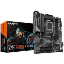 Gigabyte Pamatplate Intel procesorsiem Gigabyte  Mainboard||Intel B760 Express|LGA1700|ATX|Memory DDR5|Memory slots 4|2xPCI-Express 3.0 16x|1xPCI-Express 4.0 16x|3xM.2|1xHDMI|1xDisplayPort|5xUSB 2.0|2xUSB 3.2|1xUSB-C|1xRJ45|6xAudio port|B760GAMINGXAX1.2