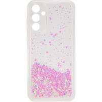 Ilike Aizmugurējais vāciņš iLike Samsung Galaxy A55 Silicone Case Water Glitter Light Pink