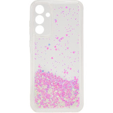 Ilike Aizmugurējais vāciņš iLike Samsung Galaxy A55 Silicone Case Water Glitter Light Pink