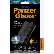 Panzerglass Aizmugurējais vāciņš PanzerGlass  For iPhone 12/12 Pro, Glass, Black, Privacy glass, 6.1 