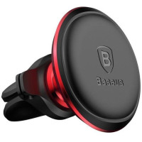 Baseus Auto turētājs Baseus  Magnetic car holder ventilation grille Black Red
