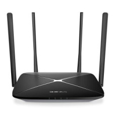 Mercusys Rūteris MERCUSYS  AC1200 Wireless Dual Band Gigabit Router AC12G 802.11ac, 300+867 Mbit/s, 10/100/1000 Mbit/s, Ethernet LAN (RJ-45) ports 3, MU-MiMO No, Antenna type 4xFixed, Black