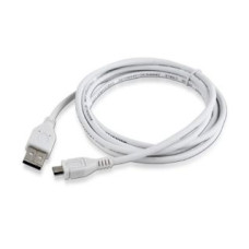 Gembird Kabelis Gembird  CABLE USB2 A PLUG/MICRO B 1.8M/WHITE CCP-MUSB2-AMBM-6