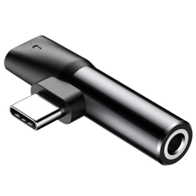 Baseus Parveidotājs Baseus  ADAPTER USB-C 3.5MM/BLACK CATL41-01