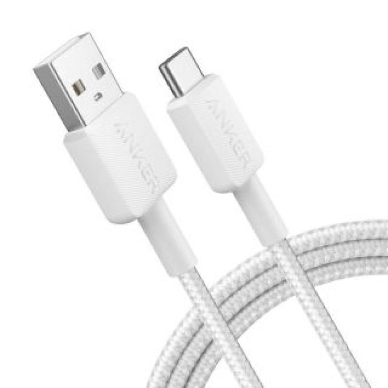 Anker Kabelis Anker  322 USB-A to USB-C Cable Nylon, 1.8M, White |