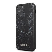 Guess Aizmugurējais vāciņš Guess Apple iPhone 12 mini 5.4' 'PC/TPU Marble Cover Black