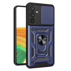 Hurtel Aizmugurējais vāciņš Hurtel - Hybrid Armor Camshield case for Samsung Galaxy A14 armored case with camera cover blue