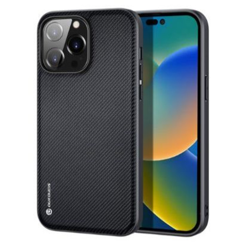 Dux Ducis Aizmugurējais vāciņš Dux Ducis Apple iPhone 14 Pro Max Fino case cover made of nylon material Black