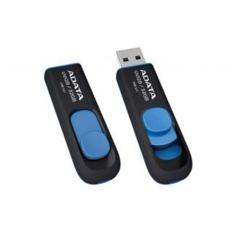 Adata Zibatmiņa ADATA  UV128 64 GB, USB 3.0, Black/Blue