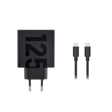 Motorola Adapteris Motorola  MC-1252 Motorola TurboPower USB-C 125W Travel Charger + USB-C/USB-C Data Cable Black Black