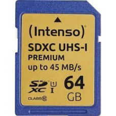 Intenso Cita datorprece Intenso  MEMORY SDXC 64GB UHS-I/3421490