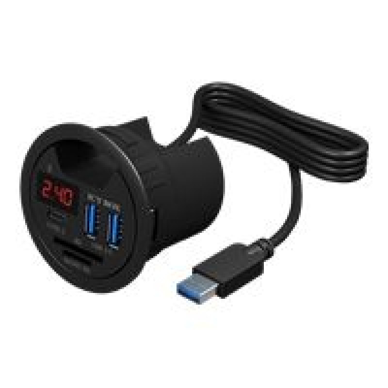 Icy Box Kabelis Icy box  ICYBOX IB-Hub1404 IcyBox Desk Hub 3x USB