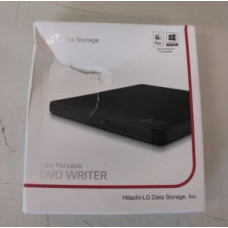 H.l Data Storage Serveru  - Citi piederumi H.L Data Storage  Ultra Slim Portable DVD-Writer | GP57EB40 | Interface USB 2.0 | DVD±R/RW | CD read speed 24 x | CD write speed 24 x | Black | DAMAGED PACKAGING, DENT ON BACK, DENT FLOPPY DISK | Desktop/Notebook