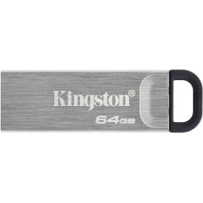 Kingston Zibatmiņa Kingston  USB Flash Drive DataTraveler Kyson 64 GB, USB 3.2 Gen 1, Black/Grey