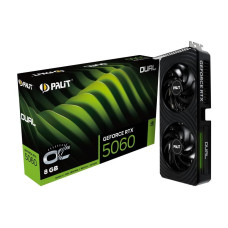 Palit Grafiskās karte / Video kartes Palit  Graphics Card||NVIDIA GeForce RTX 5060|8 GB|GDDR7|128 bit|PCIE 5.0 16x|Dual Slot Fansink|1xHDMI|3xDisplayPort|NE75060S19P1-GB2063D