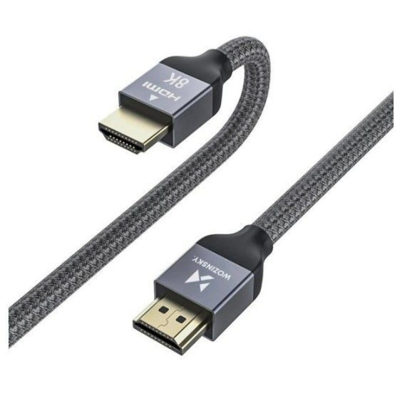 Wozinsky Kabelis Wozinsky  cable HDMI 2.1 8K 60 Hz 48 Gbps / 4K 120 Hz / 2K 144 Hz 1 m Silver (WHDMI-10) Silver