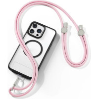 Dux Ducis Gredzena turētājs Dux Ducis  DUX DUCIS Plaz - cross-body phone strap - light pink