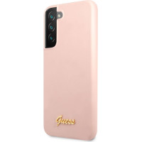Guess Aizmugurējais vāciņš Guess  Samsung S22 Plus Silicone Metal Logo Case Pink