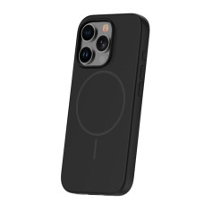 Ilike Aizmugurējais vāciņš iLike Apple iPhone 16 Pro Soft Touch Silicone case With Magnetic Black