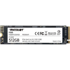 Patriot Cietais disks SSD Patriot  SSD||P300|512GB|M.2|PCIE|NVMe|3D NAND|Write speed 1200 MBytes/sec|Read speed 1700 MBytes/sec|3.8mm|TBW 240 TB|P300P512GM28