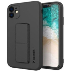 Wozinsky Aizmugurējais vāciņš Wozinsky - iPhone 12 silicone case with stand Kickstand Case Black