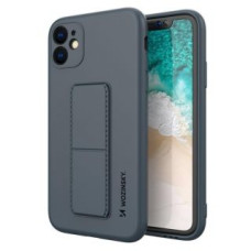 Wozinsky Aizmugurējais vāciņš Wozinsky - Wozinsky Kickstand Case silicone case with stand for iPhone 11 Pro Max navy blue