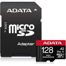 Adata Atmiņas kartes ADATA  AUSDX128GUI3V30SHA2-RA1 Memory Card 128 GB, MicroSDXC, Flash memory class 10, Adapter, 80 MB/s, 100 MB/s
