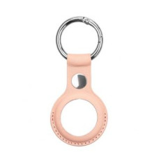 Ilike Smart tag aksesuārs iLike  AirTag PU Leather Key Ring Keychain Case Pink