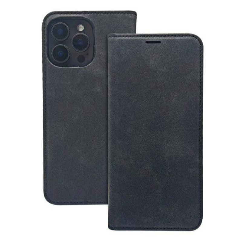 Ilike Atveramie maciņi iLike Xiaomi Redmi 13C 4G / 13C 5G / Poco C65 Smart Suede case Black