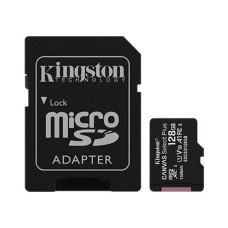 Kingston Atmiņas kartes Kingston  Canvas Select Plus UHS-I 128 GB, MicroSDXC, Flash memory class 10, SD Adapter