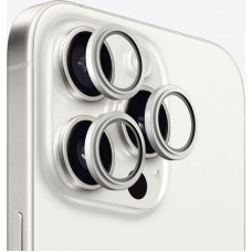 Evelatus Aizsargstikls Evelatus Apple iPhone 15 Pro / 15 Pro Max Camera Lens Protector Armor White Titanium