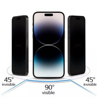 Ilike Aizsargstikls iLike Apple IPHONE 14 PRO Tempered Privacy Glass Black