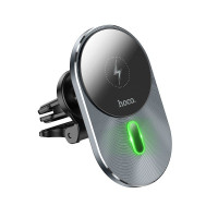 Hoco Auto turētājs Hoco  CA91 Magic magnetic wireless fast charging car holder Wireless output: 5W/7.5W/10W/15W Grey
