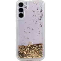 Ilike Aizmugurējais vāciņš iLike Samsung Galaxy A54 5G Silicone Case Water Glitter Gold