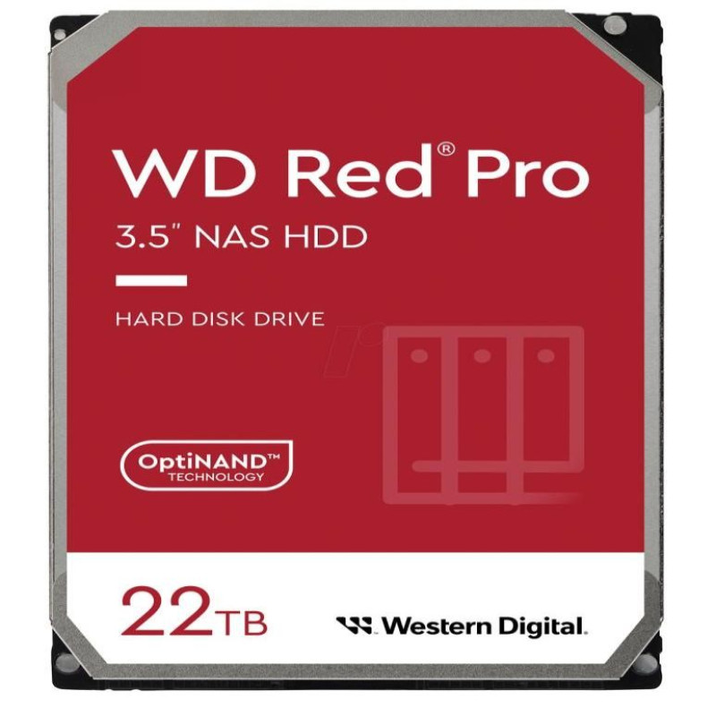 Western Digital Cietais disks HDD Western Digital  HDD||Red Pro|22TB|SATA|512 MB|7200 rpm|3,5