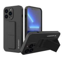 Wozinsky Aizmugurējais vāciņš Wozinsky Apple Phone 13 Pro Max Kickstand Case silicone case with stand Black