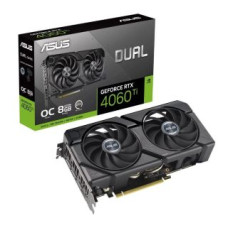 Asus Grafiskās karte / Video kartes Asus  Graphics Card||NVIDIA GeForce RTX 4060 Ti|8 GB|GDDR6|128 bit|PCIE 4.0 16x|GPU 2565 MHz|Dual Slot Fansink|1xHDMI|3xDisplayPort|DUAL-RTX4060TI-O8G-EVO