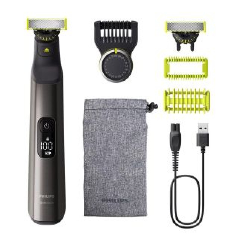 Philips Matu trimmeris Philips  | Hair Trimmer for Face and Body | QP6552/15 OneBlade Pro 360 | Cordless | Wet&Dry | Number of length steps 20 | Chrome