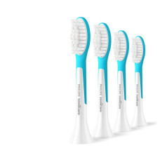Philips Zobu birste Philips  Replacement brush heads | HX6044/90 Sonicare For Kids7+ | Heads | For kids | Number of brush heads included 4 | White/Blue