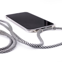 Evelatus Aizmugurējais vāciņš Evelatus Apple iPhone 11 Silicone Transparent with Necklace TPU Strap Transparent