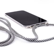 Evelatus Aizmugurējais vāciņš Evelatus Apple iPhone 11 Silicone Transparent with Necklace TPU Strap Transparent