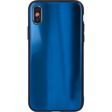 Ilike Aizmugurējais vāciņš iLike Apple iPhone XR Aurora Glass case Dark Blue