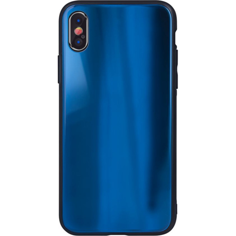 Ilike Aizmugurējais vāciņš iLike Apple iPhone XR Aurora Glass case Dark Blue