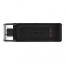 Kingston Zibatmiņa Kingston  USB Flash Drive DataTraveler 70 128 GB, USB 3.2 Gen 1 Type-C, Black