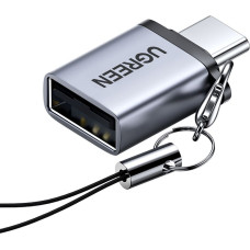 Ugreen Parveidotājs Ugreen  Ugreen US270 USB-C (Male) / USB-A 3.0 (Female) Adapter with Lanyard - Gray Space Gray